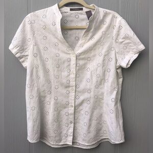 Eyelet Cotton Blouse